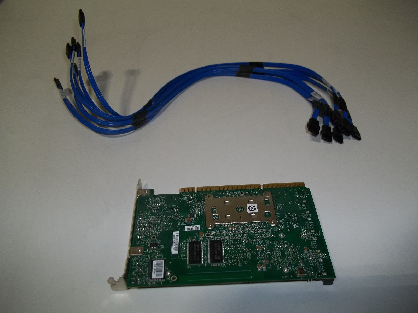 LSI MegaRAID 8port RAID Controller PCIX & 6 SATA Cables/Battery MR