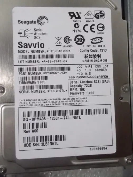 Dell PM498 // ST973401SS 73GB 10K SAS 2.5" HDD - Image 2