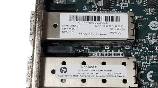 HP NC550SFP 581199-001 Dual Port 10GB Full Height Bracket NO SFPs - Image 4