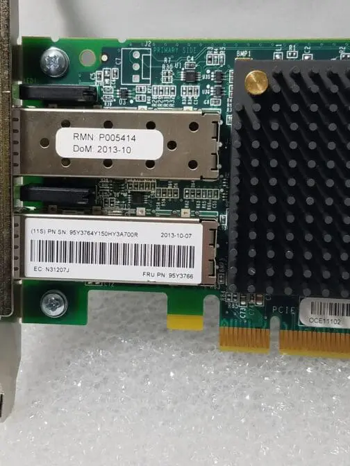 IBM 95Y3766 Emulex OCE11102 10GB/S Dual Ethernet NO SFP Full Height Bracket - Image 3