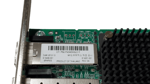 HP 614201-001 NC552SFP 10GbE PCI-E Dual Port Ethernet Adapter FH *NO SFP* - Image 4