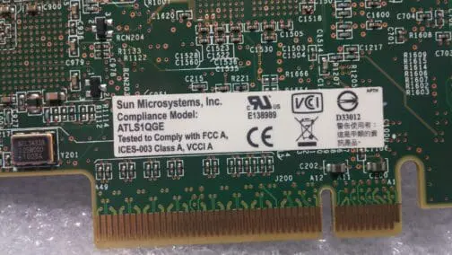 Sun Quad-Port 511-1422-01 PCIe Gigabit Network Adapter ATLS1QGE HIGH PROFILE - Image 3