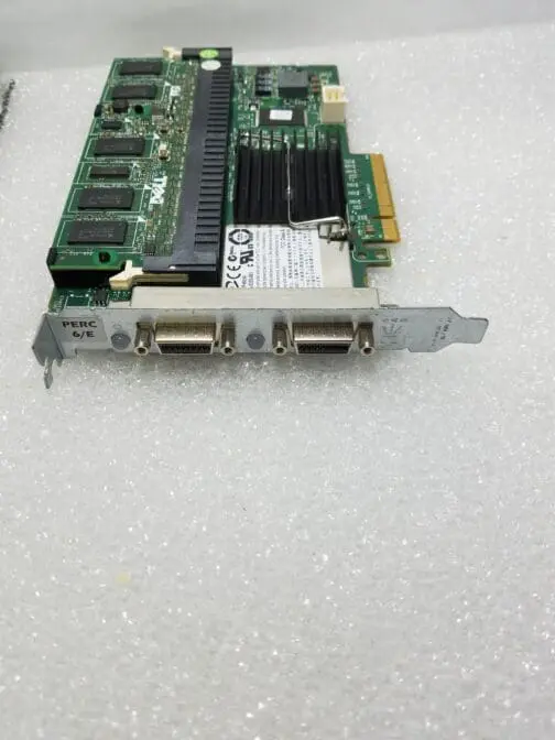 Dell PERC 6/E Dual Channel PCI-E 512MB & Battery SAS Raid Controller FY374 - Image 2