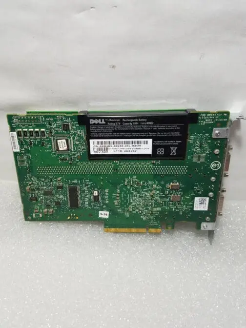 Dell PERC 6/E Dual Channel PCI-E 512MB & Battery SAS Raid Controller FY374 - Image 3