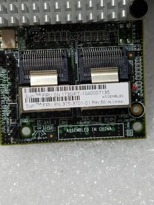 Sun/LSI 8-Ports 6Gbps SAS-2 RAID PCIe 375-3701-01 W/Battery & LP Bracket - Image 3