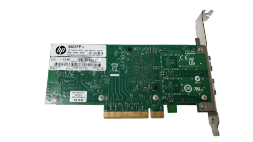 HP 560SFP+ 10Gb 2-port Gigabit Network Adapter 665247-001 FH Bracket (No SFPs) - Image 3