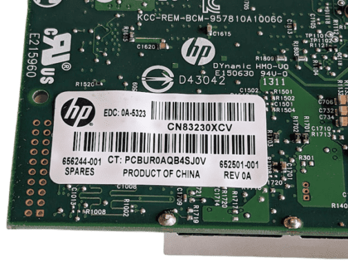 HP Ethernet 10Gb Dual-Port 530SFP+ PCI-e Adapter 652501-001 SFP+ Full Height - Image 4