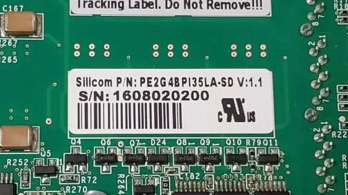 Silicom PE2G4BPI35LA-SD Quad Port PCI-E Copper Ethernet Bypass Card Full Height - Image 4