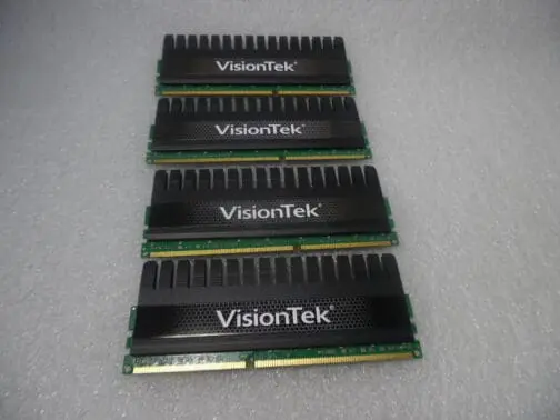 Bundle of 4 VisionTek VTK 4GB PC3-12800 CL8 1600 LP