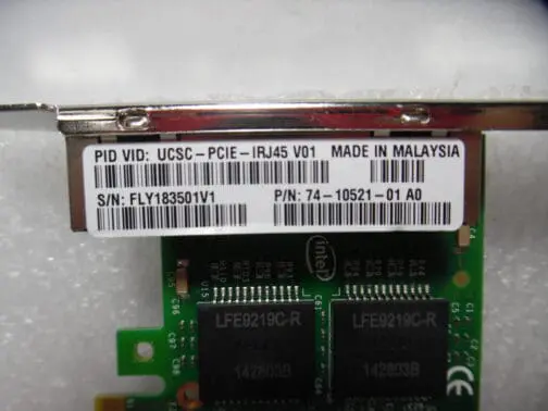 Cisco 74-10521-01 Quad Port UCSC-PCIE-IRJ45 V01 1Gb Network Adapter Full Height - Image 2