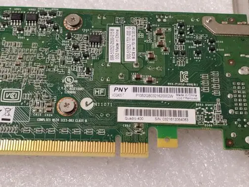 PNY Nvidia Quadro 400 512MB GDDR3 VCQ400-T - Image 3