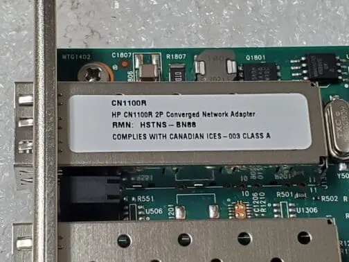 HP Dual Port SFP Network Adapter CN1100R 706801-001 FH Bracket No SFPs - Image 3