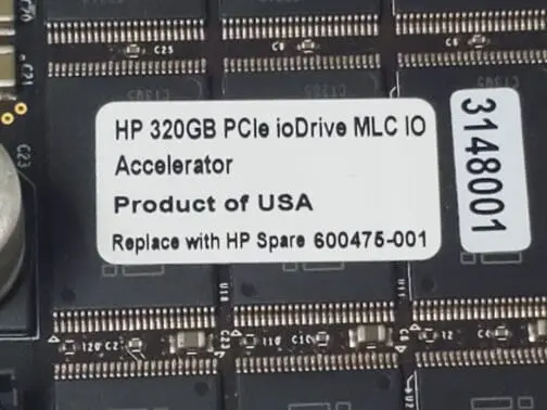 HP ioDrive MLC 320GB PCIe SSD 600475-001 600279-B21 - Image 3