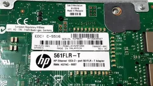 Lot of 2 HP 561FLR-T 10Gb 2 Port Ethernet Adapter ML350 G8 Only 700697-001 - Image 3