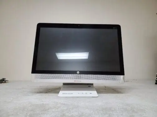 Damaged HP 23" All-In-One Touchscreen Desktop 23-0014 2.9GHz Dual Core/ 8GB RAM/ 480gb SSD/ No Power Supply