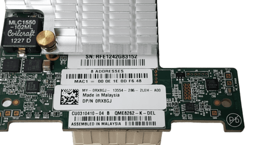 Dell QLogic QME8262-K-DEL Dual Port 10Gb Mezzanine Network Card RX8GJ - Image 3