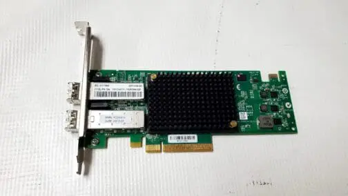 IBM Emulex 5287 Dual Port 10Gb SFP Network Card 74Y3457 Full Height Bracket-SFPs