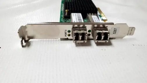 IBM Emulex 5287 Dual Port 10Gb SFP Network Card 74Y3457 Full Height Bracket-SFPs - Image 2