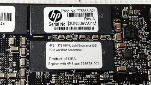 HP 1.3TB HH/HL (LE) PCIe Workload Accelerator 775668-B21 / 775678-001 - Image 3