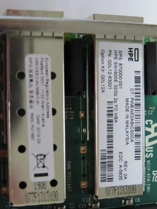 Q0L12A HPE StoreFabric SN1600E 32Gb 2 Port FC HBA 870000-001 __ Full Height - Image 2