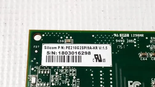 Silicom Dual Port SFP 10Gb Network Adapter PE210G2SPI9A-XR FH Bracket No SFPs - Image 3