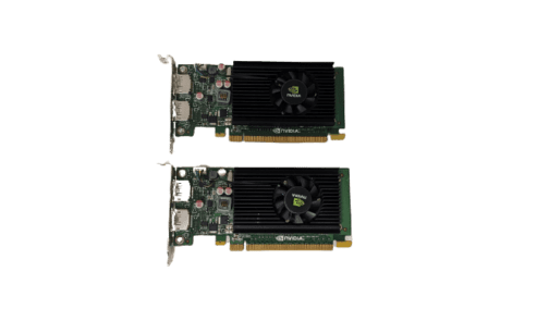 Lot of 2 Nvidia NVS 310 1GB DDR3 PCIex16 Video Card 2x Display Port Low Profile