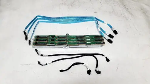 HP DL380 Gen10 12 Bay 3.5" LFF Backplane w / Cables 809459-001 - Image 2