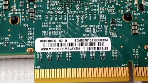 IBM NetXtreme Dual Port 10Gb SFP Network Adapter No SFPs 94Y5182 - Half Height - Image 4