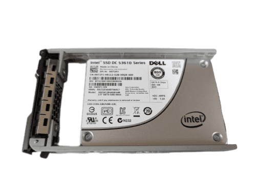 Dell 800GB 072PJ Intel SSD DC S3610 Series SATA 2.5" 6Gbps SSDSC2BG800G4R W/Tray