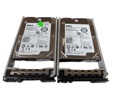 LOT OF 2 Dell 7FJW4 300GB Enterprise Class Hard Drive SAS 2.5" 12Gbps W/ Tray