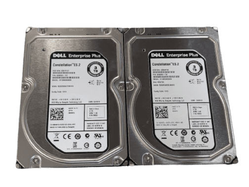 LOT OF 2 Dell 3TB 6H6FG Constellation ES.2 Enterprise Plus ST33000650SS SAS HDD