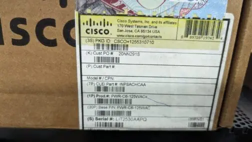 New Cisco PWR-C6-125WAC Power Supply 125W For C9200 Series - Image 2