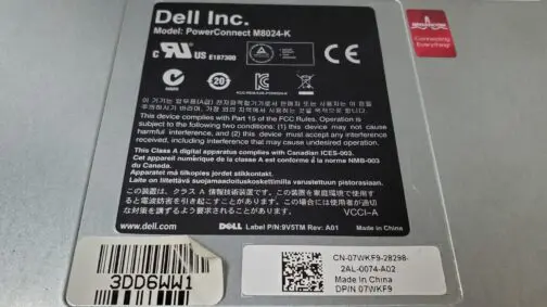 Dell PowerConnect M8024-K 4 Port 10Gb Network Switch 7WKF9 w/ 4 Port 10Gb Module - Image 3