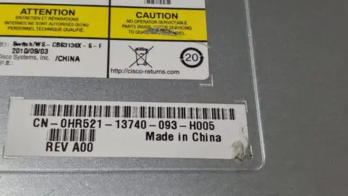 Dell HR521 / WN446 M1000E Cisco 3130X Blade Switch CBS3130X-S - Image 3