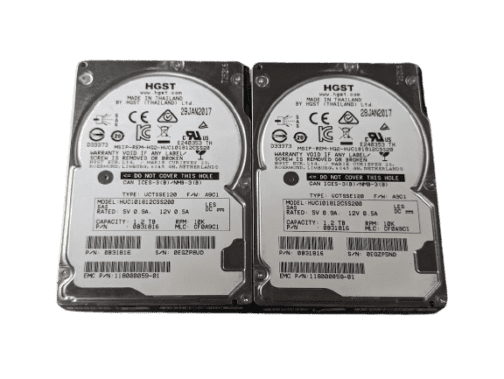 LOT OF 2 HGST 1.2TB 0B31816 2.5" SAS Server Hard Drive HUC101812CSS200