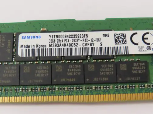 Samsung M393A4K40CB2-CVFBY 32GB 2Rx4 PC4-2933Y Memory HPE P03052-091 - Image 2