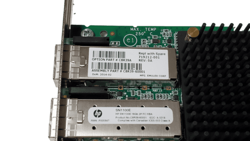 HP 719212-001 C8R39A SN1100E 16GB 2-Port FC Full Height HBA No SFPs - Image 4