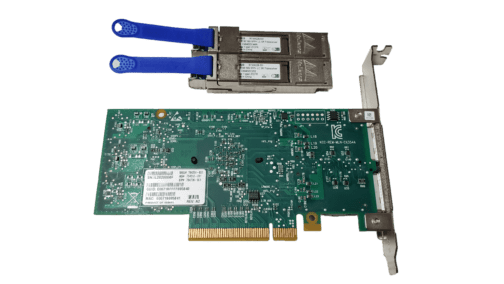 HP 544+QSFP 2 Port 10Gb/40Gb SFP Adapter 764616-001 764736-001 FH Bracket w/SFPs - Image 2