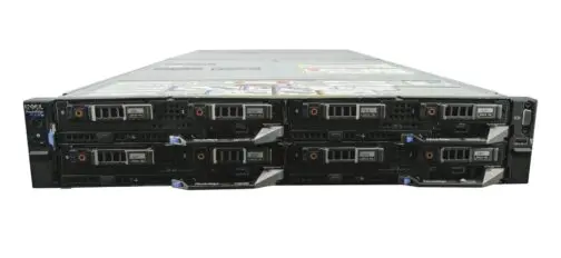 Dell Poweredge FX2S with 4x FC640 8x Gold 6132 2.6GHz  1TB Ram  H730p  8x Trays