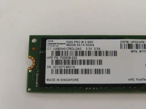 HPE P20608-002 / Micron 5300 Pro M.2 SSD 480gb SATA 6Gb/s MTFDDAV480TDS - Image 3