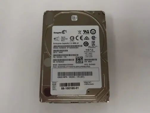 Cisco Seagate 1TB 7.2K SAS 12Gb/s 2.5" Hard Drive ST1000NX0453 1VE200-175