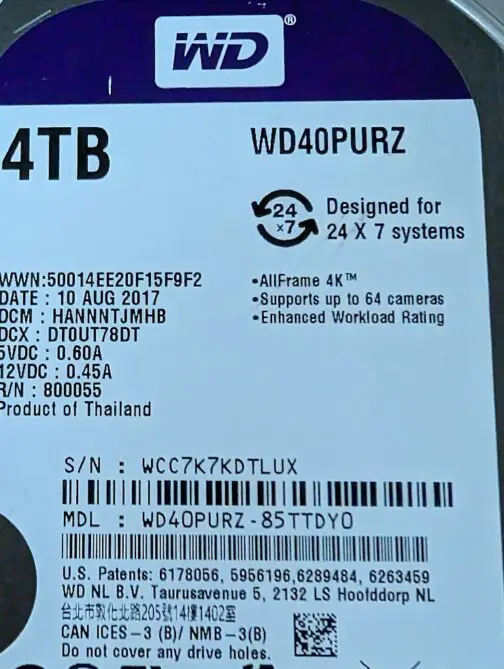 Western Digital 4TB WD Purple HDD SATA lll Hard Drive WD40PURZ - Image 2