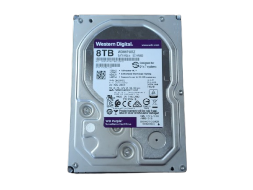 Western Digital 8TB Purple WD81PURZ SATA 6gb/s 3.5" Surveillance Hard Drive