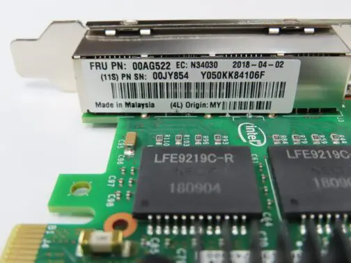 Lenovo I350-T4 00AG522 00JY854 4P RJ45 PCIe Network Adapter High Profile - Image 4