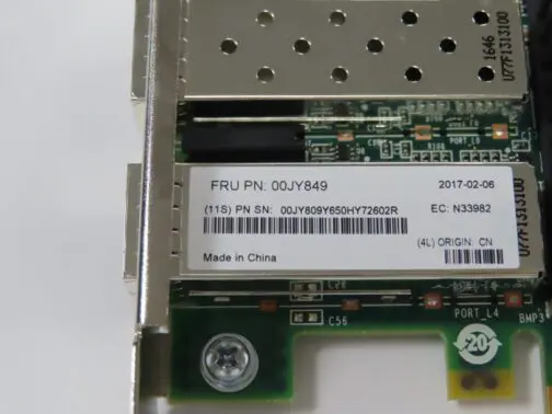 Lenovo Emulex LPE16002 16Gb Dual Port Network Card Full Height No SFPs 00JY849 - Image 4