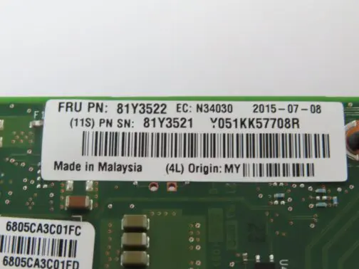 Lenovo / Intel X710-DA2 Dual Port 10Gb SFP Network Adapter 81Y3522 FH Bracket - Image 2