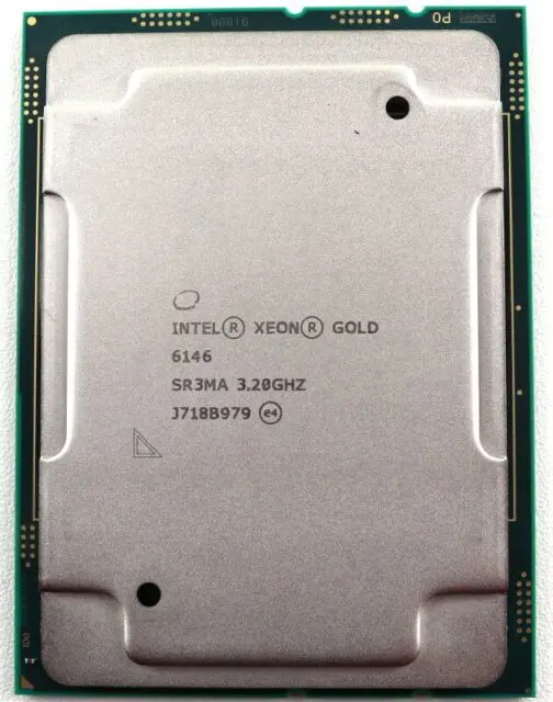 Intel Xeon Gold 6146 3.2GHz 12-Core LGA3647 Server Processor CPU ___ SR3MA