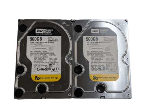 LOT of 2 500GB SATA 3.5" 3Gb/s Enterprise Storage HDD WD5002ABYS