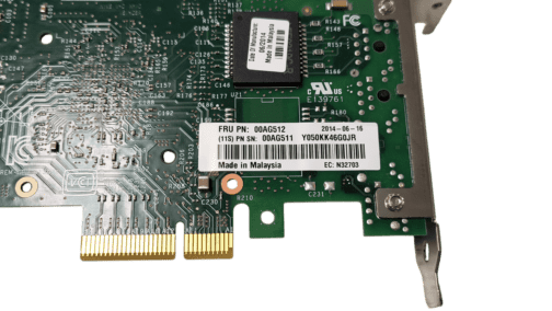 IBM 00AG512 Intel I350-T2 Dual-Port Network Adapter Half Height - Image 4