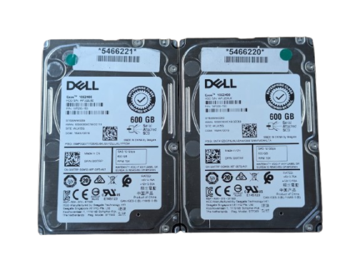 LOT OF 2 Dell 600GB XXTRP 2.5" SAS 12Gb/s Server Hard Drive Exos 10E2400